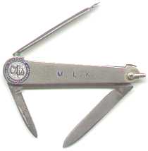 Enamelled Otis Elevator pocket-knife