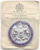 RSPCA member pin on the original card