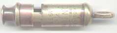 1953 brass British military whistle